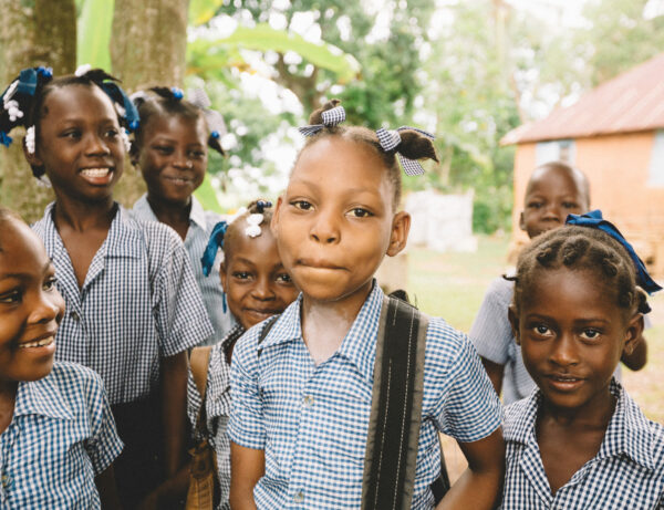 students in Haiti